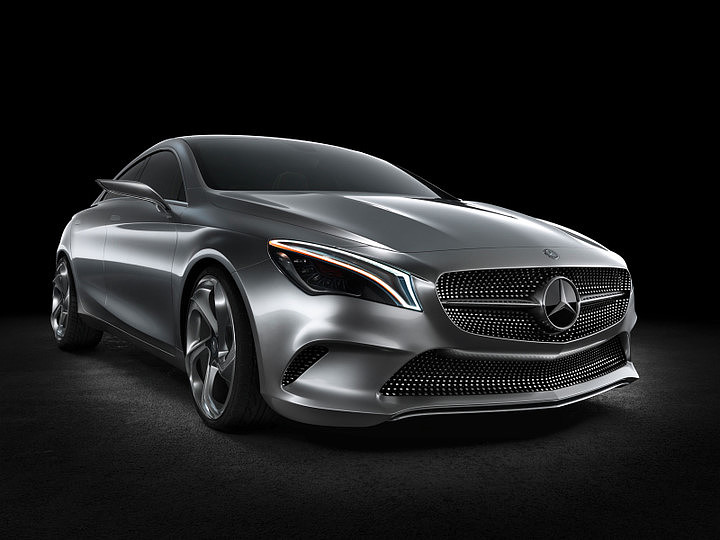 Car concept car，Benz，Hand drawn，Interior，