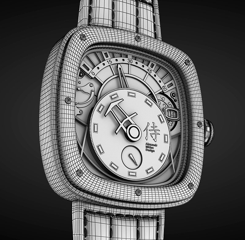 Wrist watch，warrior，conceptual design，