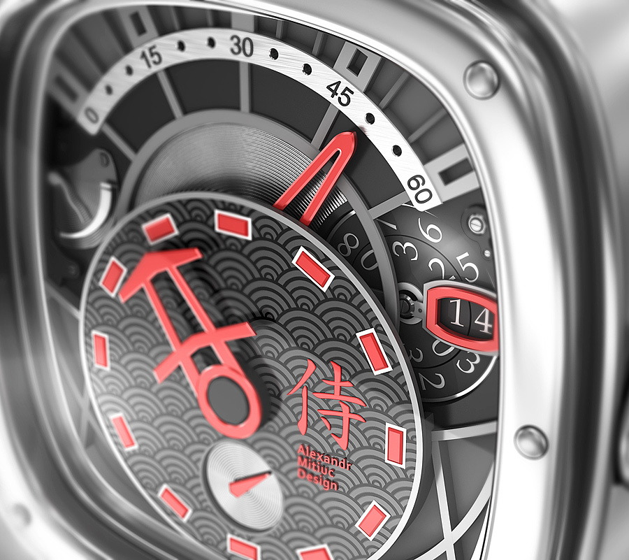 Wrist watch，warrior，conceptual design，