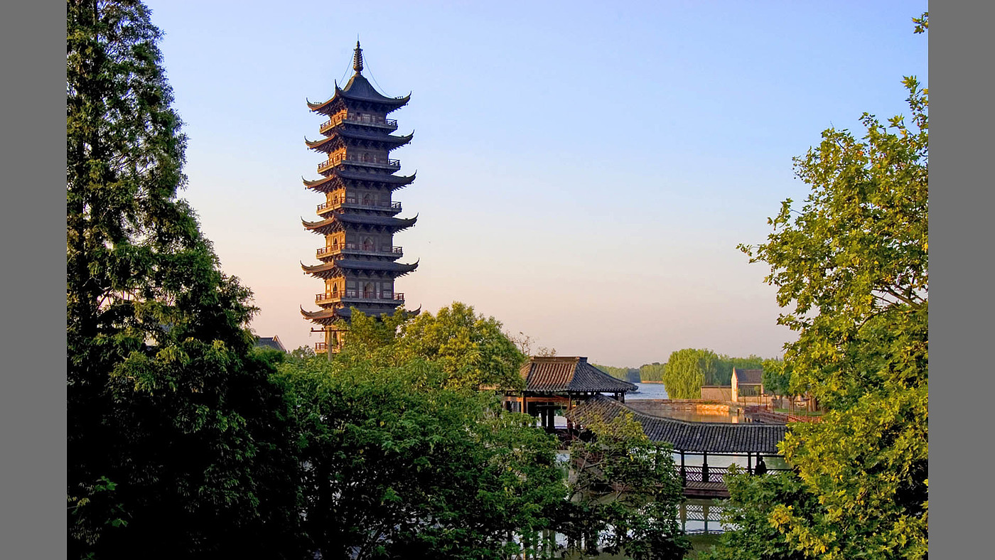 Ancient Architectural Buildings，Chinese traditional culture，Traditional elements，Chinese style，Architecture in Ming and Qing Dynasties，classic，Wooden structure，Wuzhen，traditional architecture ，cornices，