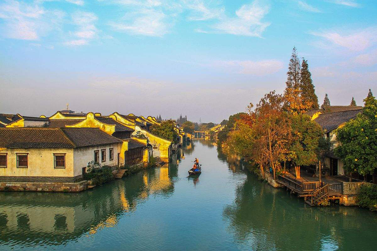 Ancient Architectural Buildings，Chinese traditional culture，Traditional elements，Chinese style，Architecture in Ming and Qing Dynasties，classic，Wooden structure，Wuzhen，traditional architecture ，cornices，