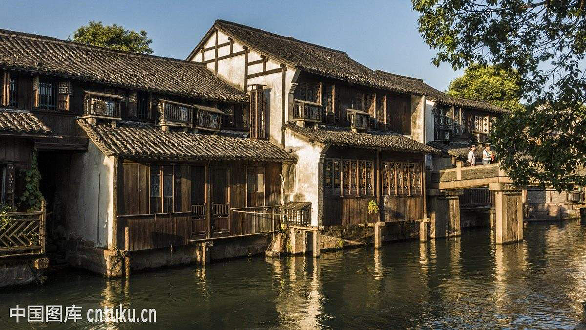 Ancient Architectural Buildings，Chinese traditional culture，Traditional elements，Chinese style，Architecture in Ming and Qing Dynasties，classic，Wooden structure，Wuzhen，traditional architecture ，cornices，