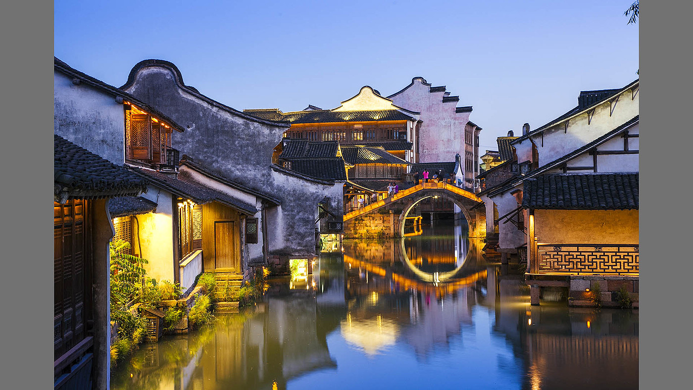Ancient Architectural Buildings，Chinese traditional culture，Traditional elements，Chinese style，Architecture in Ming and Qing Dynasties，classic，Wooden structure，Wuzhen，traditional architecture ，cornices，