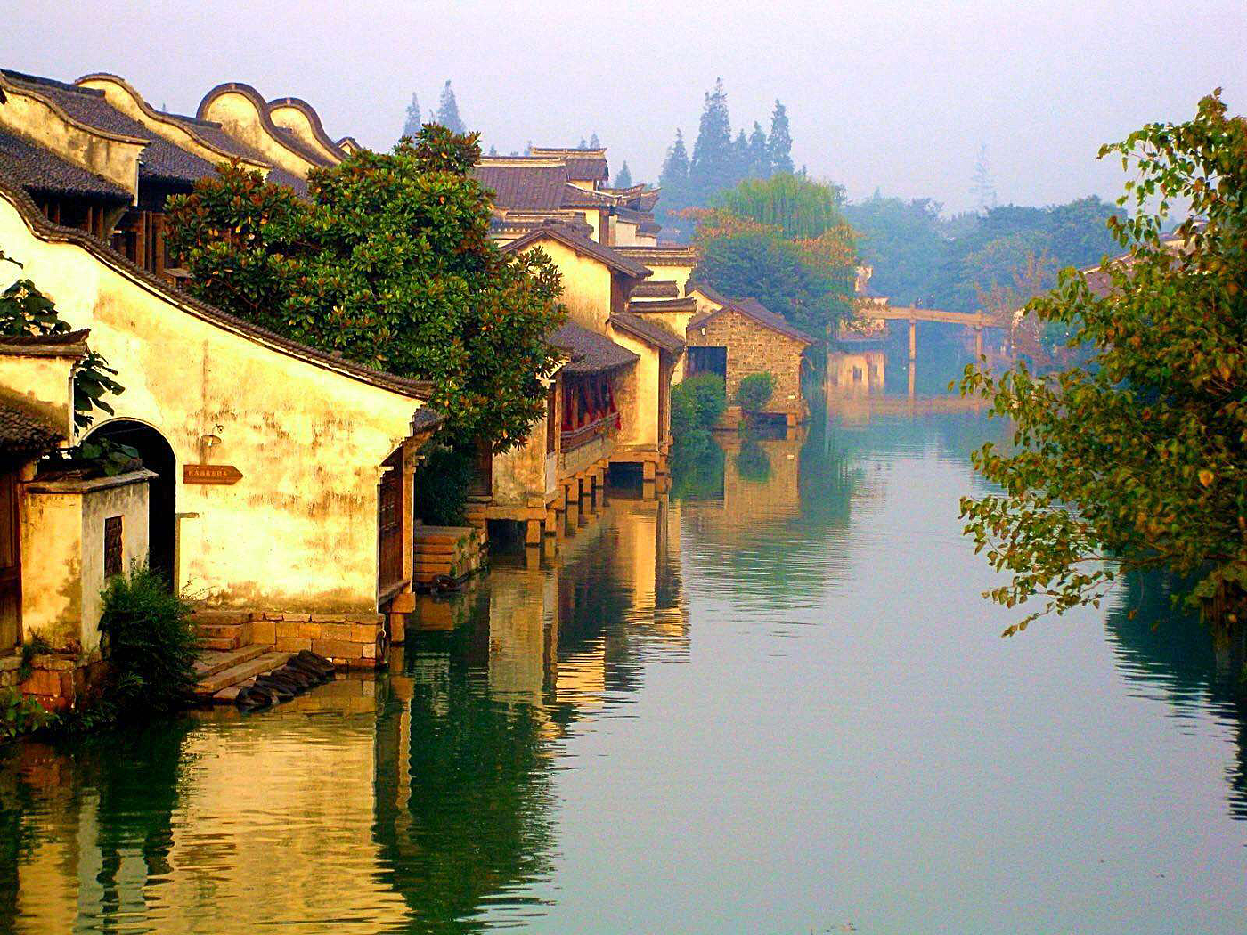 Ancient Architectural Buildings，Chinese traditional culture，Traditional elements，Chinese style，Architecture in Ming and Qing Dynasties，classic，Wooden structure，Wuzhen，traditional architecture ，cornices，