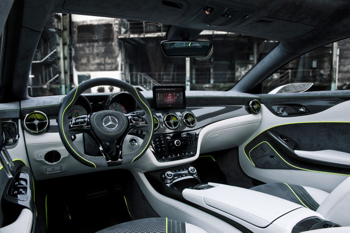 Car concept car，Benz，Hand drawn，Interior，
