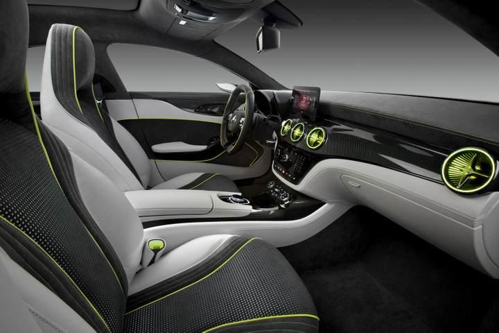 Car concept car，Benz，Hand drawn，Interior，