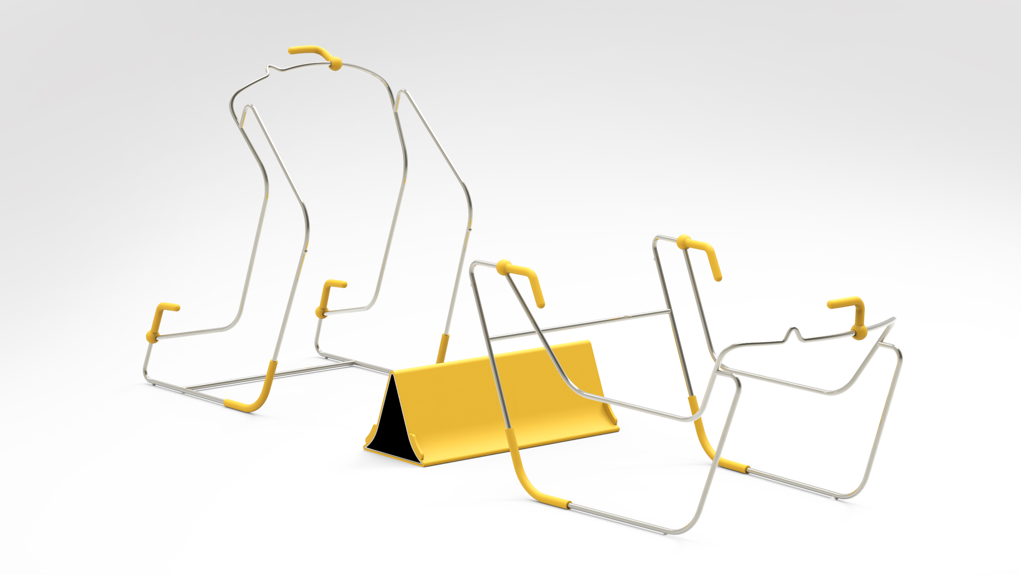 One armed disabled, kitchen supplies, frying pan support，