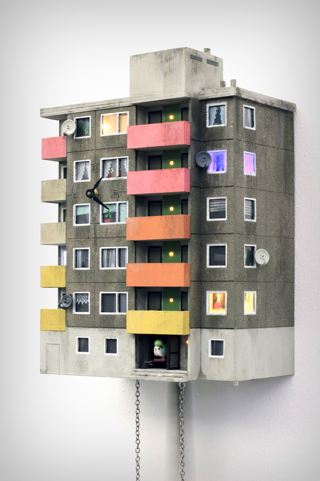 Cuckoo Blocks，miniature，clocks and watches，Guido Zimmerman，