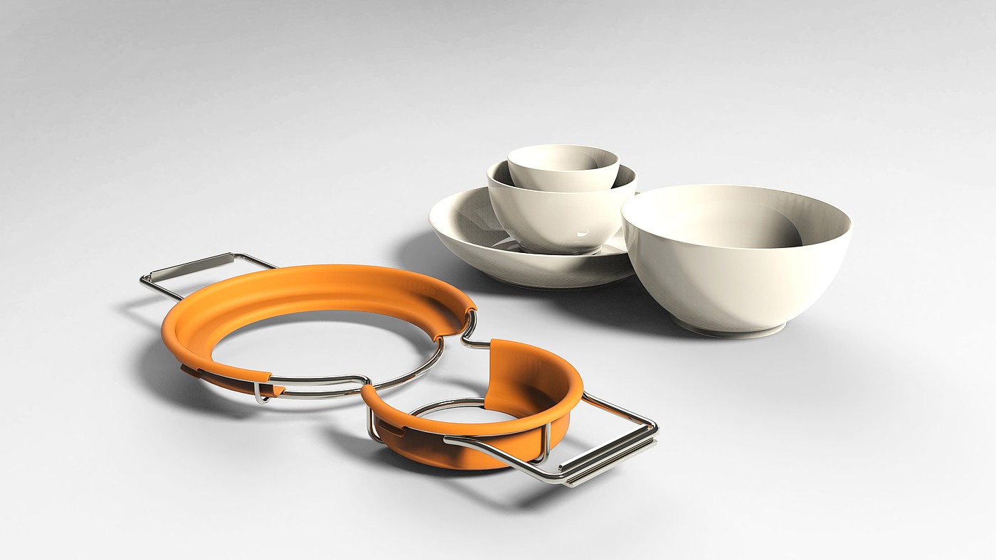 One armed disabled, kitchen supplies, tableware cleaning，