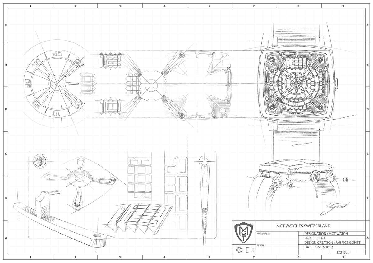 S-110，MCT，Wrist watch，
