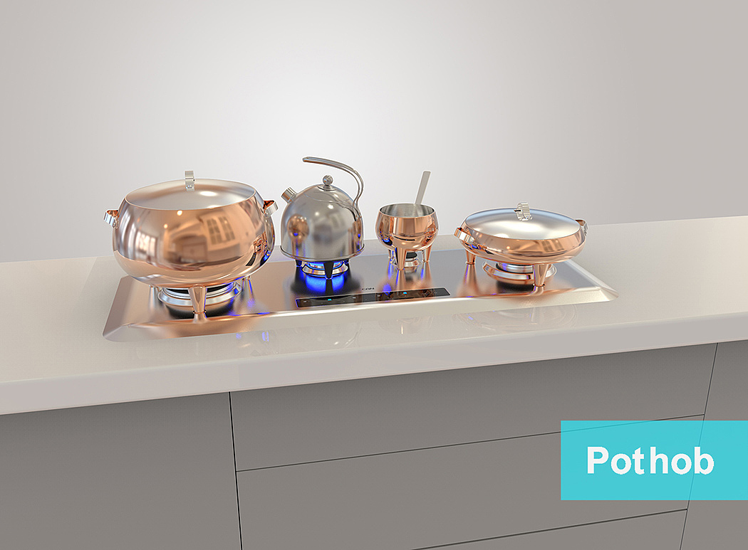 stainless steel，copper，cookware，series，Pot hob，