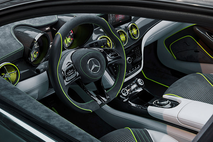 Car concept car，Benz，Hand drawn，Interior，