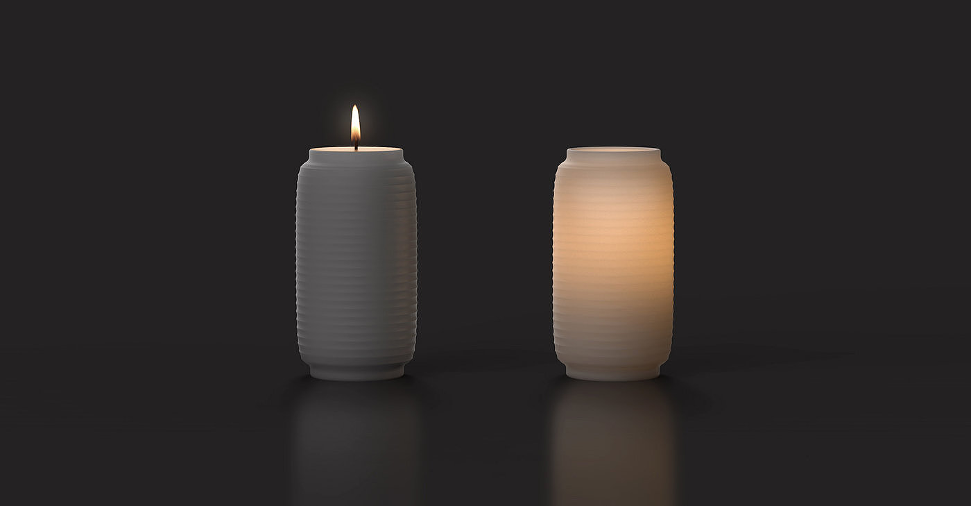 Japanese design，candle，