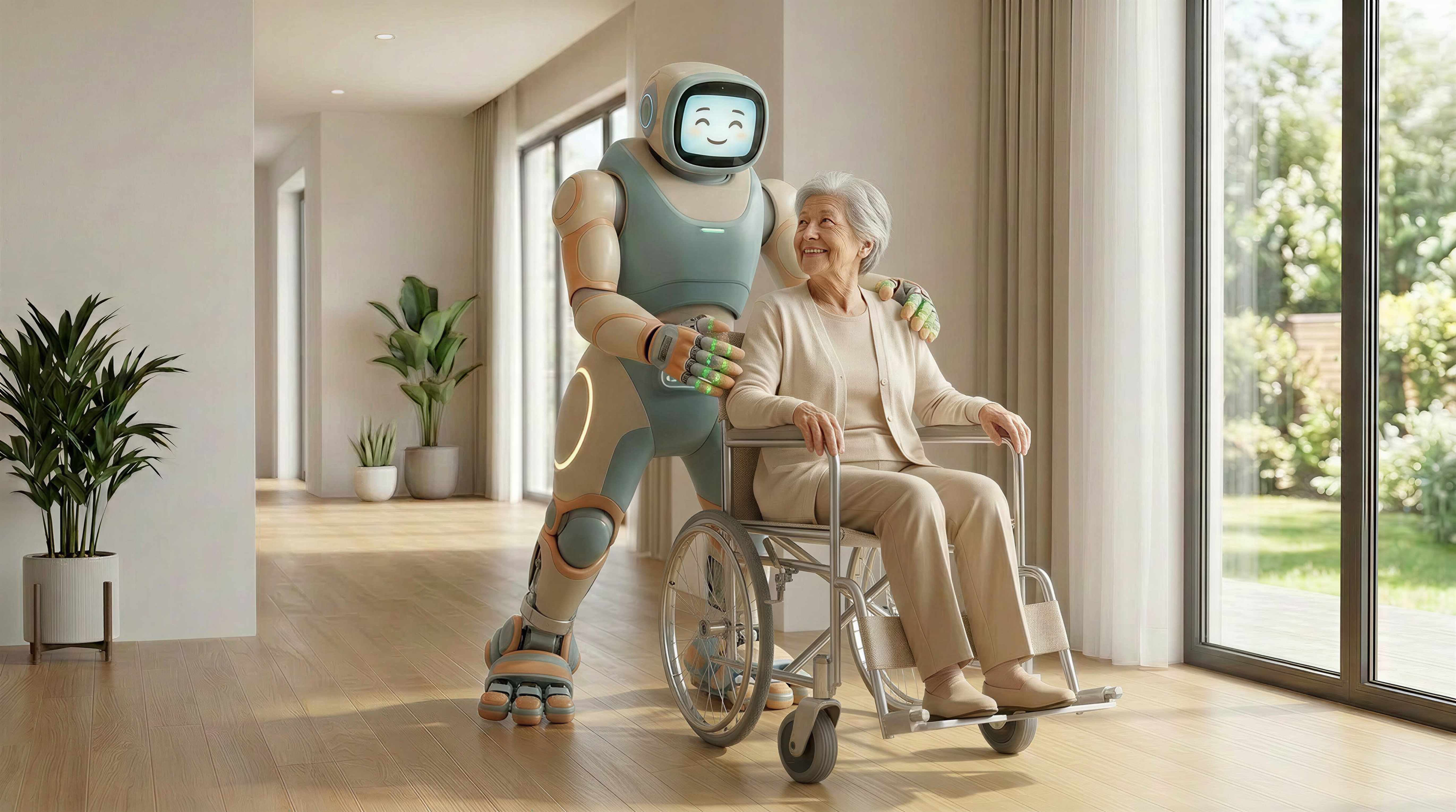 robot，Humanoid robot，healthy，aged，ai，nursing，