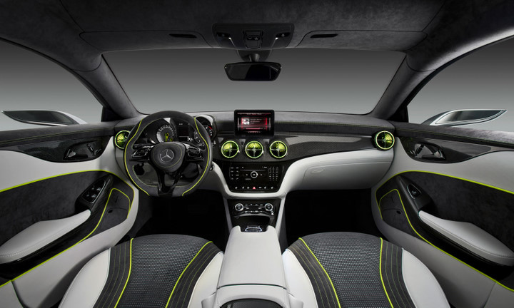 Car concept car，Benz，Hand drawn，Interior，