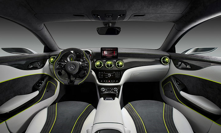 Car concept car，Benz，Hand drawn，Interior，