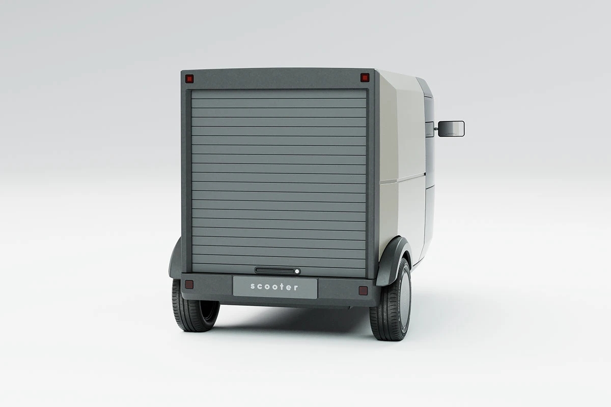 Scooter P-Two，vehicle，automobile，industrial design，