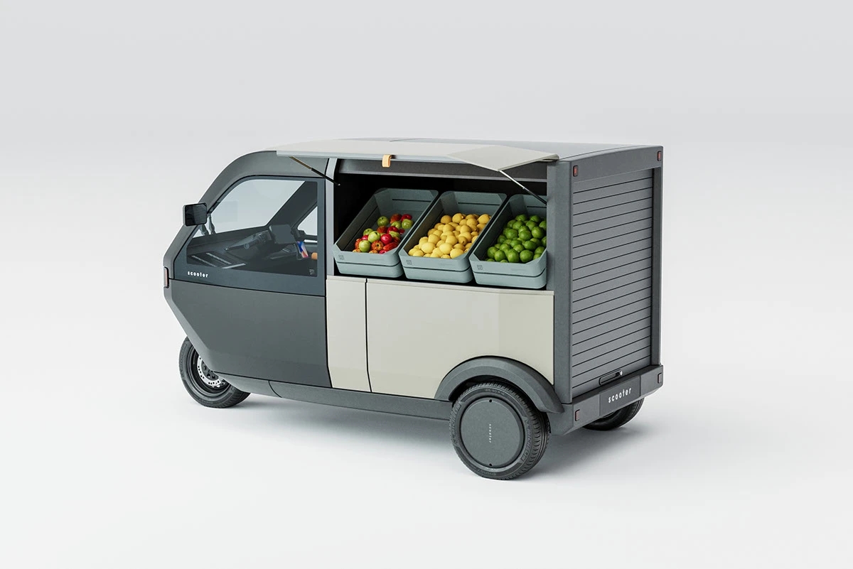 Scooter P-Two，vehicle，automobile，industrial design，