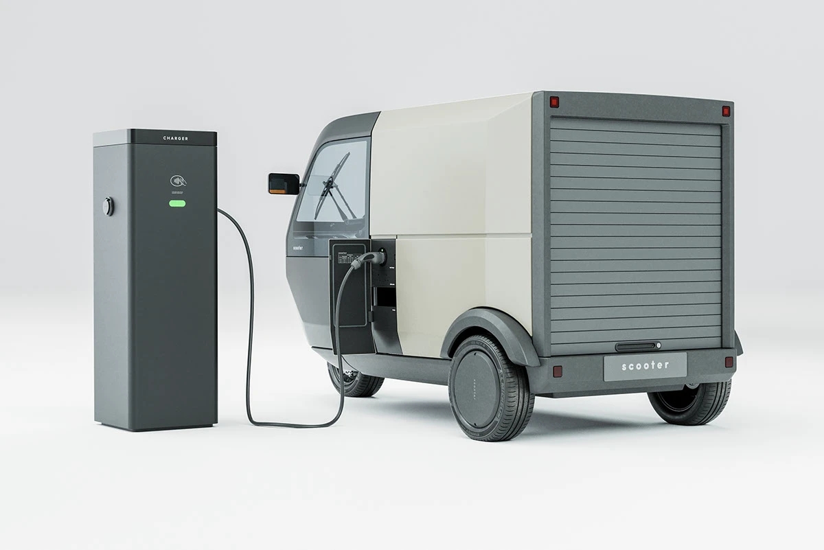 Scooter P-Two，vehicle，automobile，industrial design，