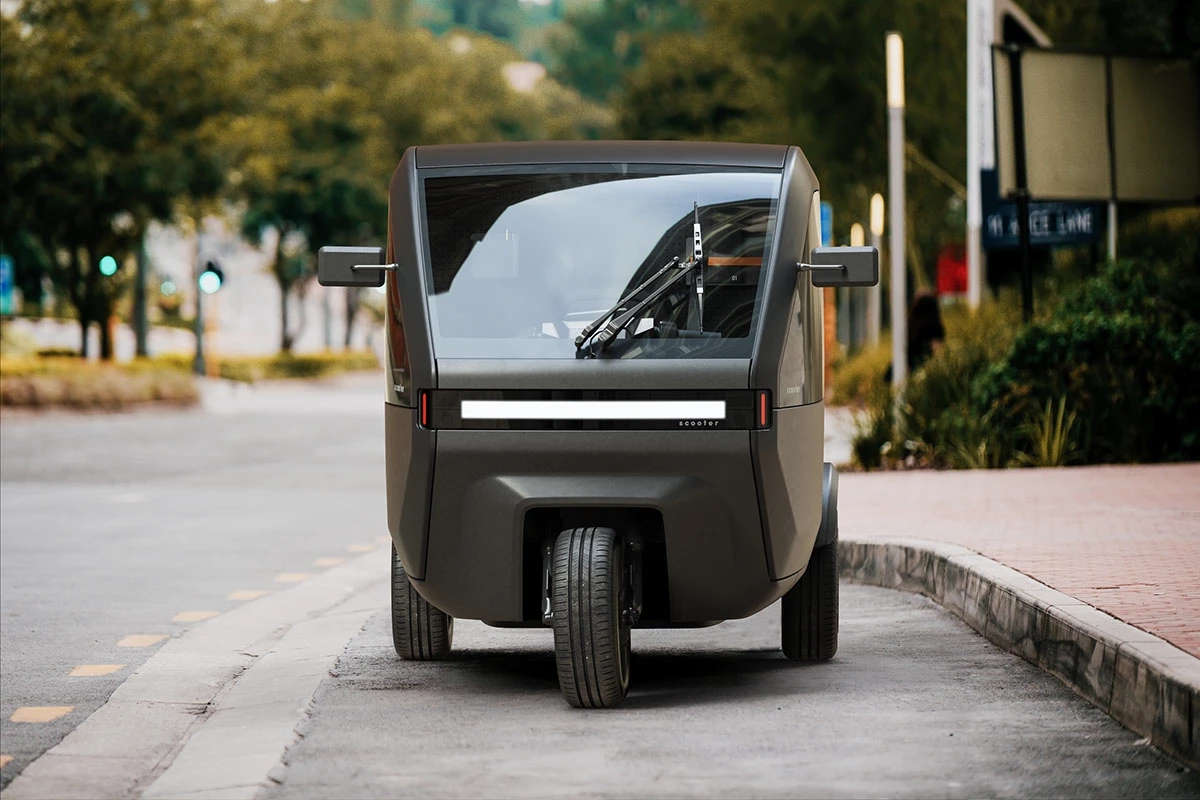 Scooter P-Two，vehicle，automobile，industrial design，