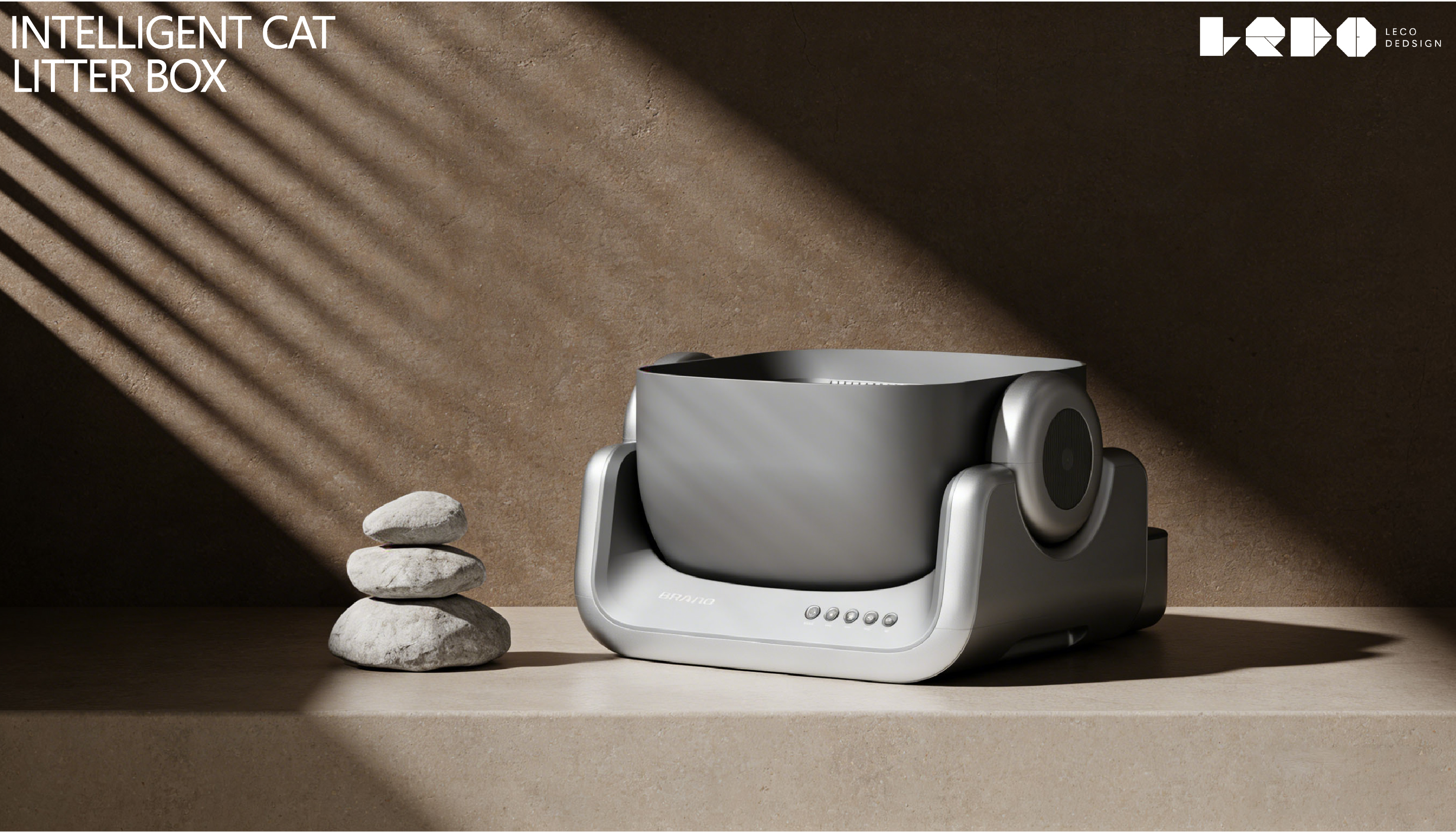 Appearance design，product design，Pet products design，Structural design，Intelligent cat litter box，