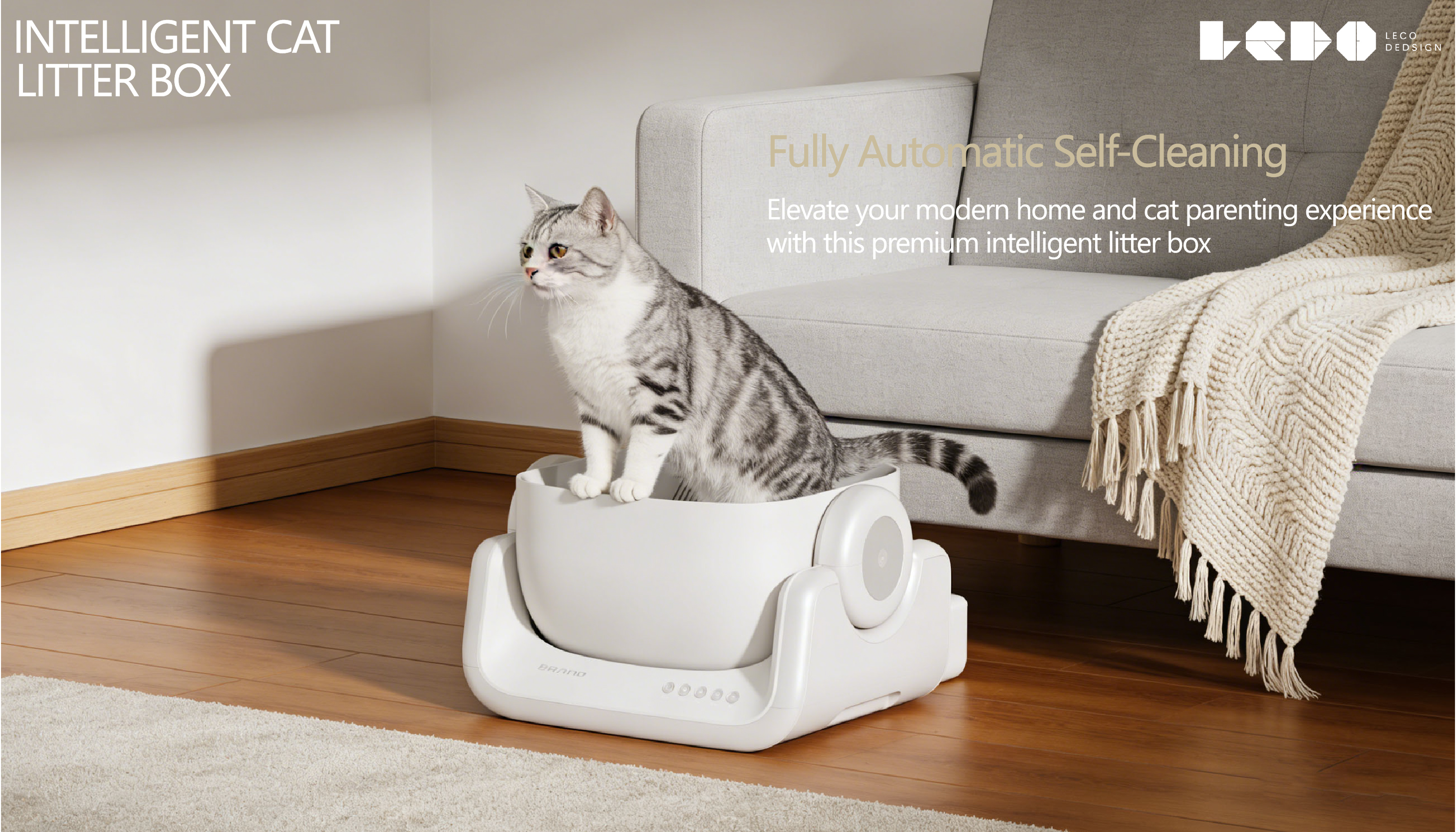 Appearance design，product design，Pet products design，Structural design，Intelligent cat litter box，