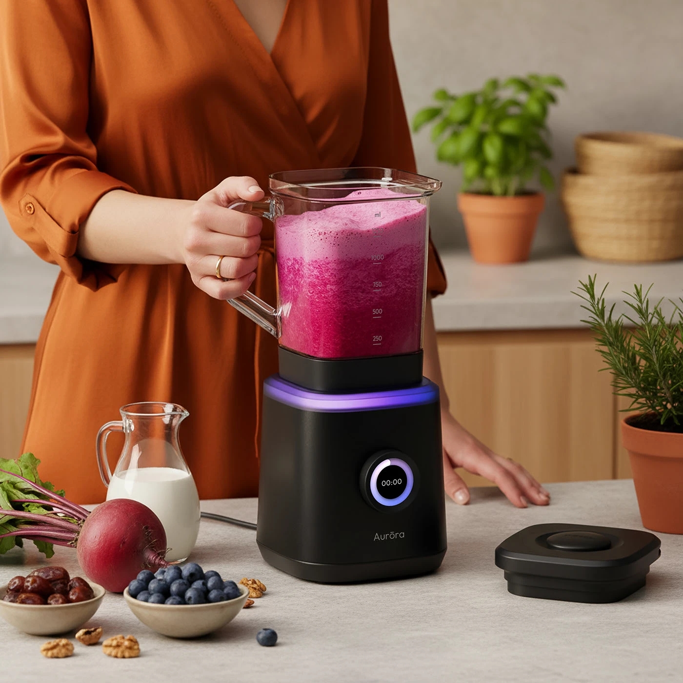 aurora，Kitchen appliances，small home appliances，Intelligent mixer，