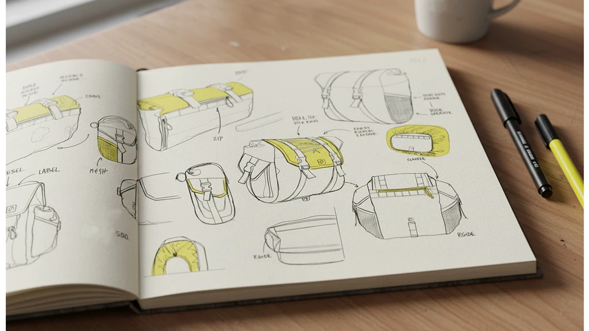 knapsack，Outdoor equipment，HANDLEBAR BAG，industrial design，