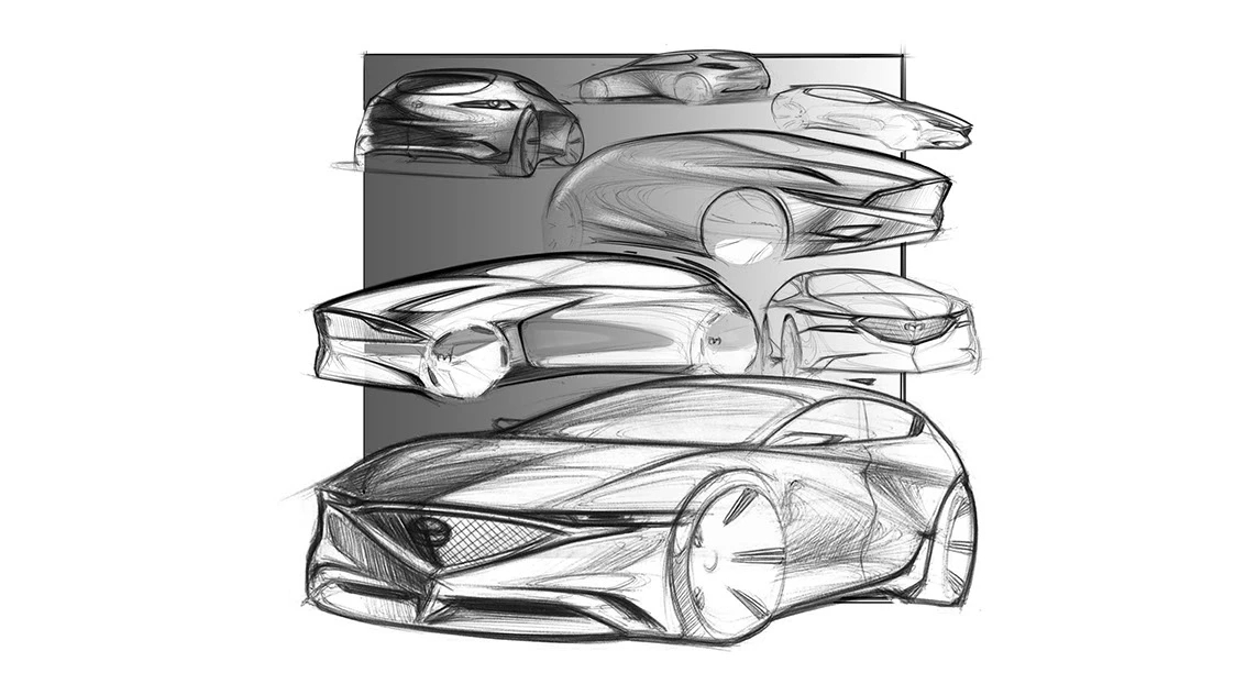 automobile，vehicle，Mazda Kazoku，Hand drawn，