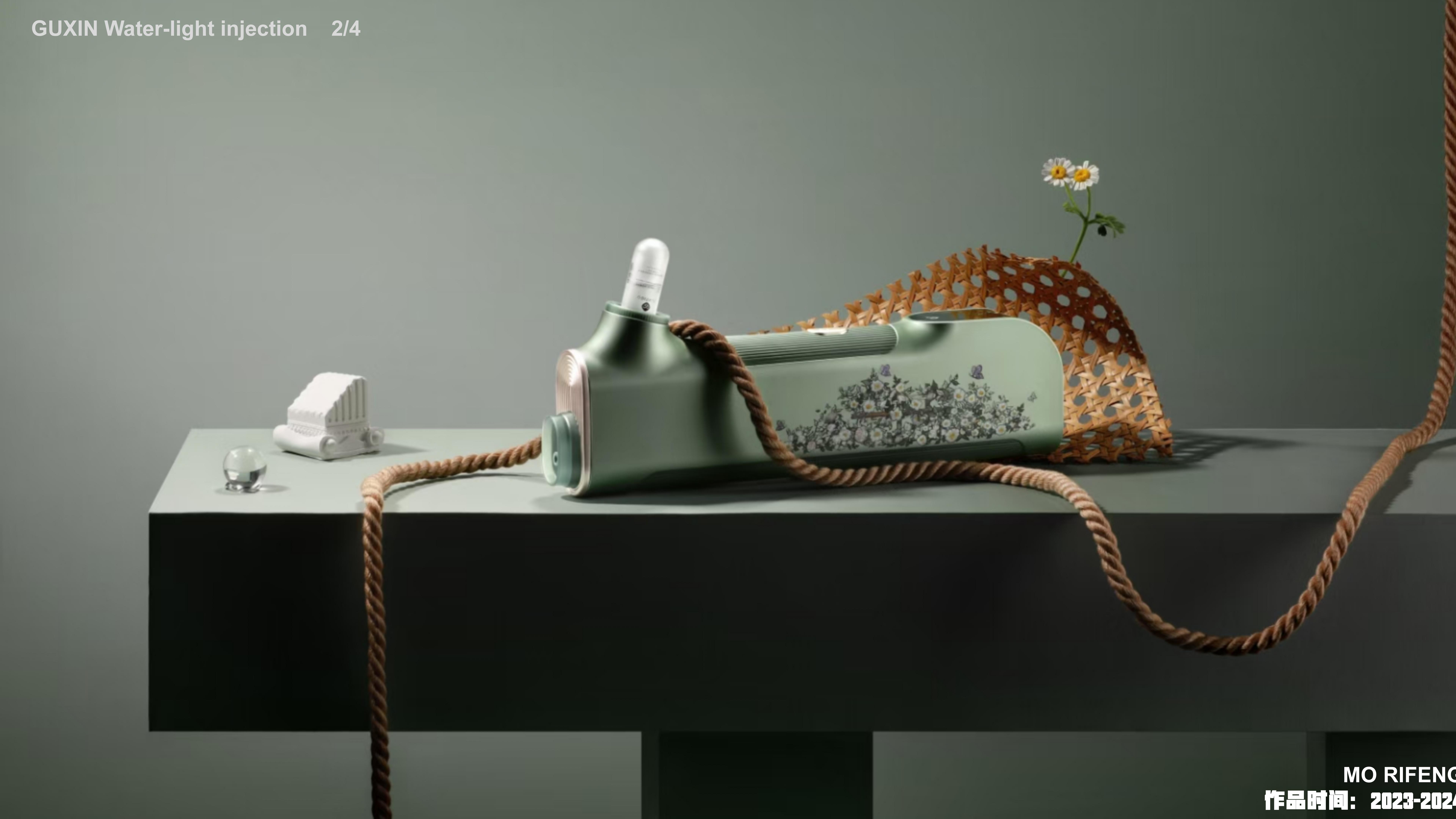 sample reels，Skin care instrument，Render，Appearance design，Skin care bottle，