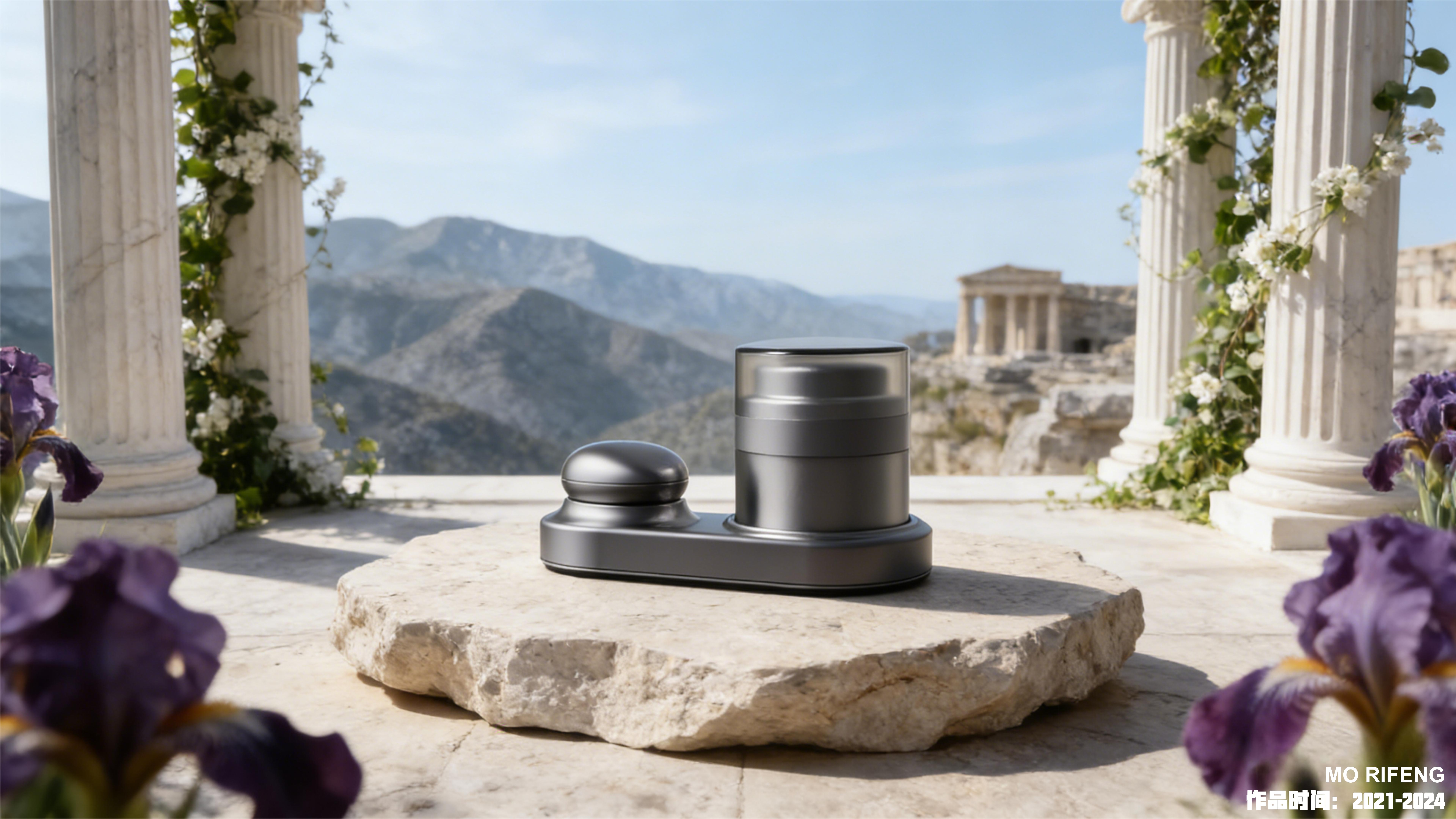 sample reels，Skin care instrument，Render，Appearance design，Skin care bottle，