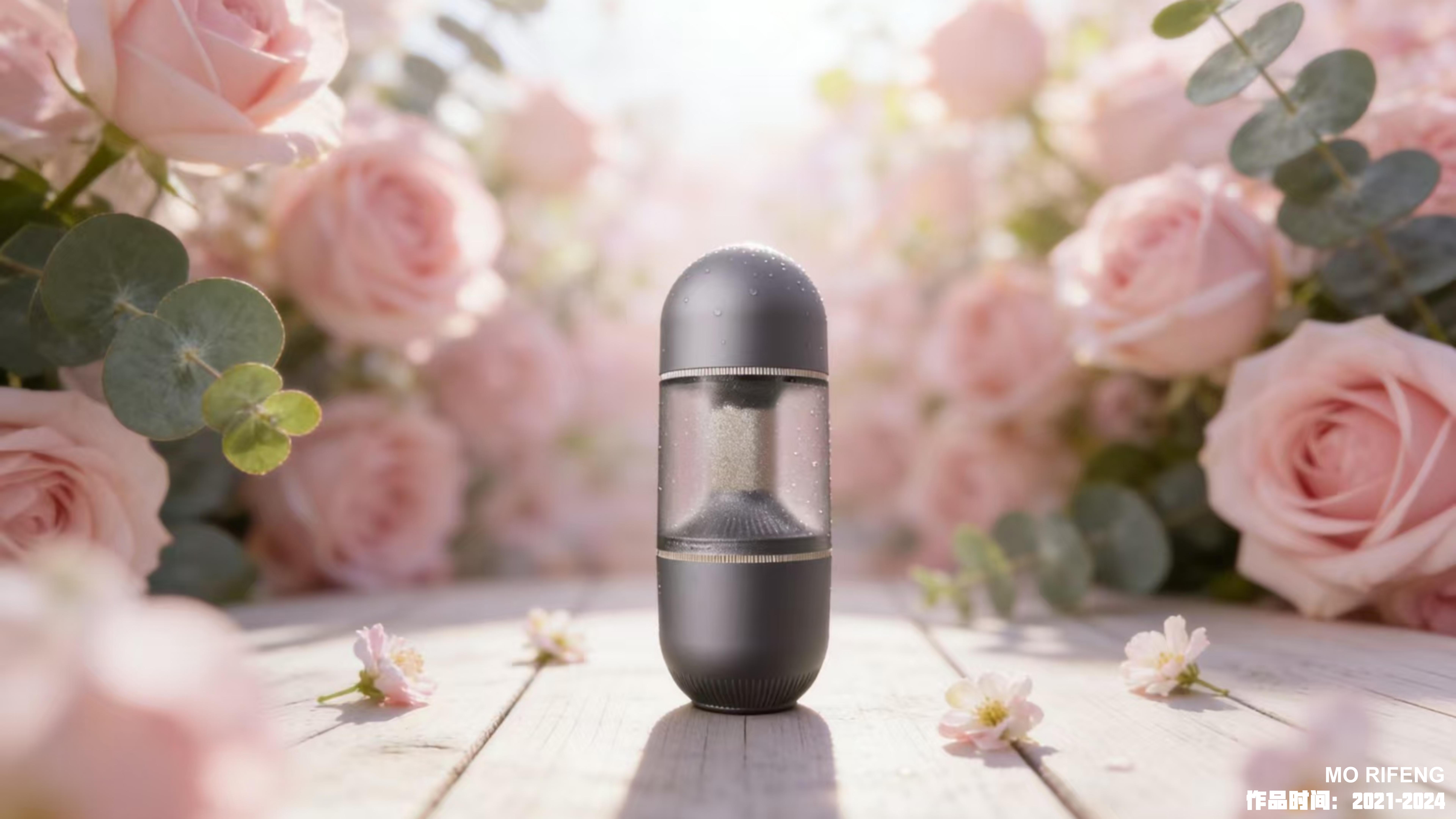 sample reels，Skin care instrument，Render，Appearance design，Skin care bottle，