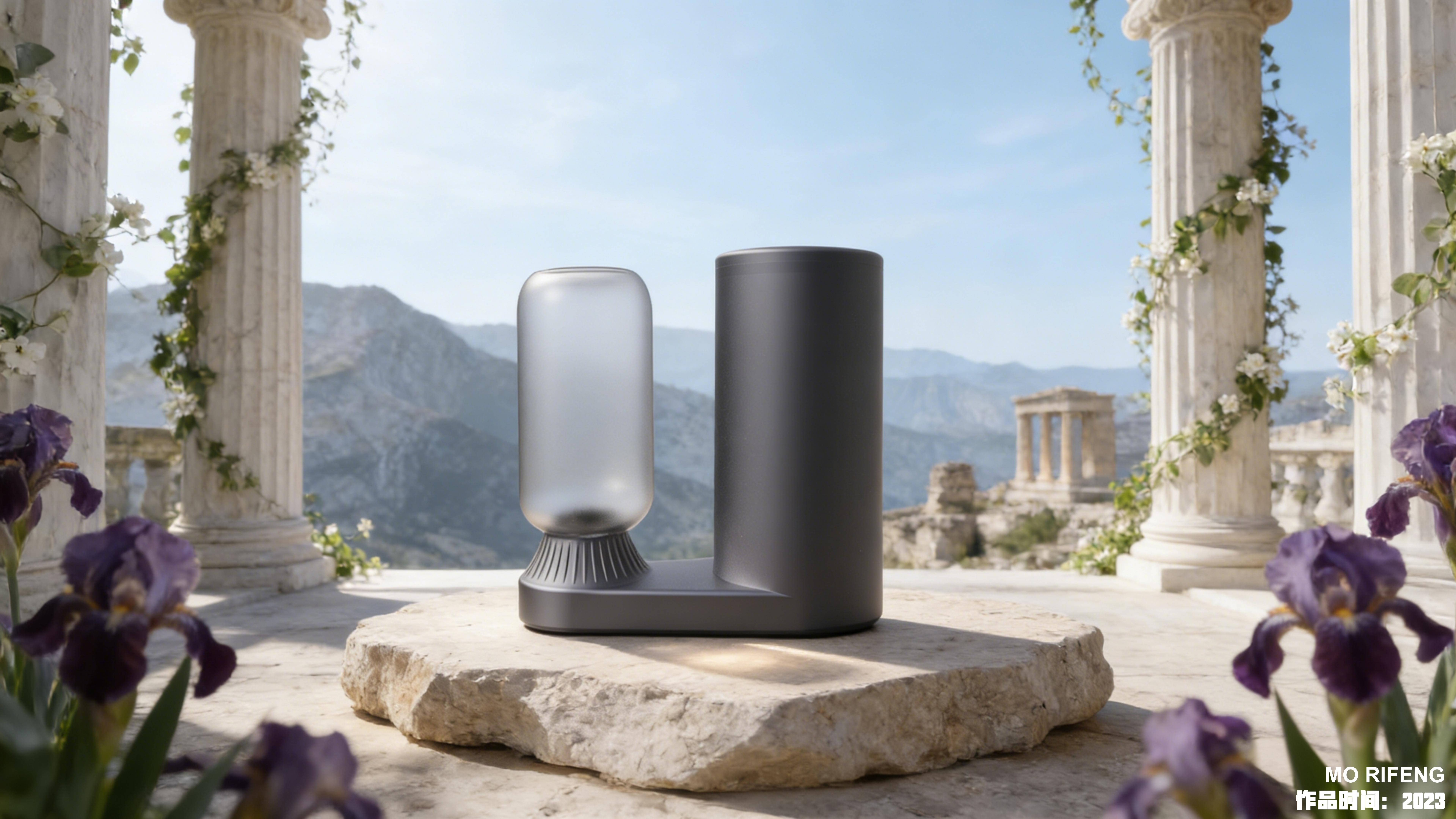 sample reels，Skin care instrument，Render，Appearance design，Skin care bottle，