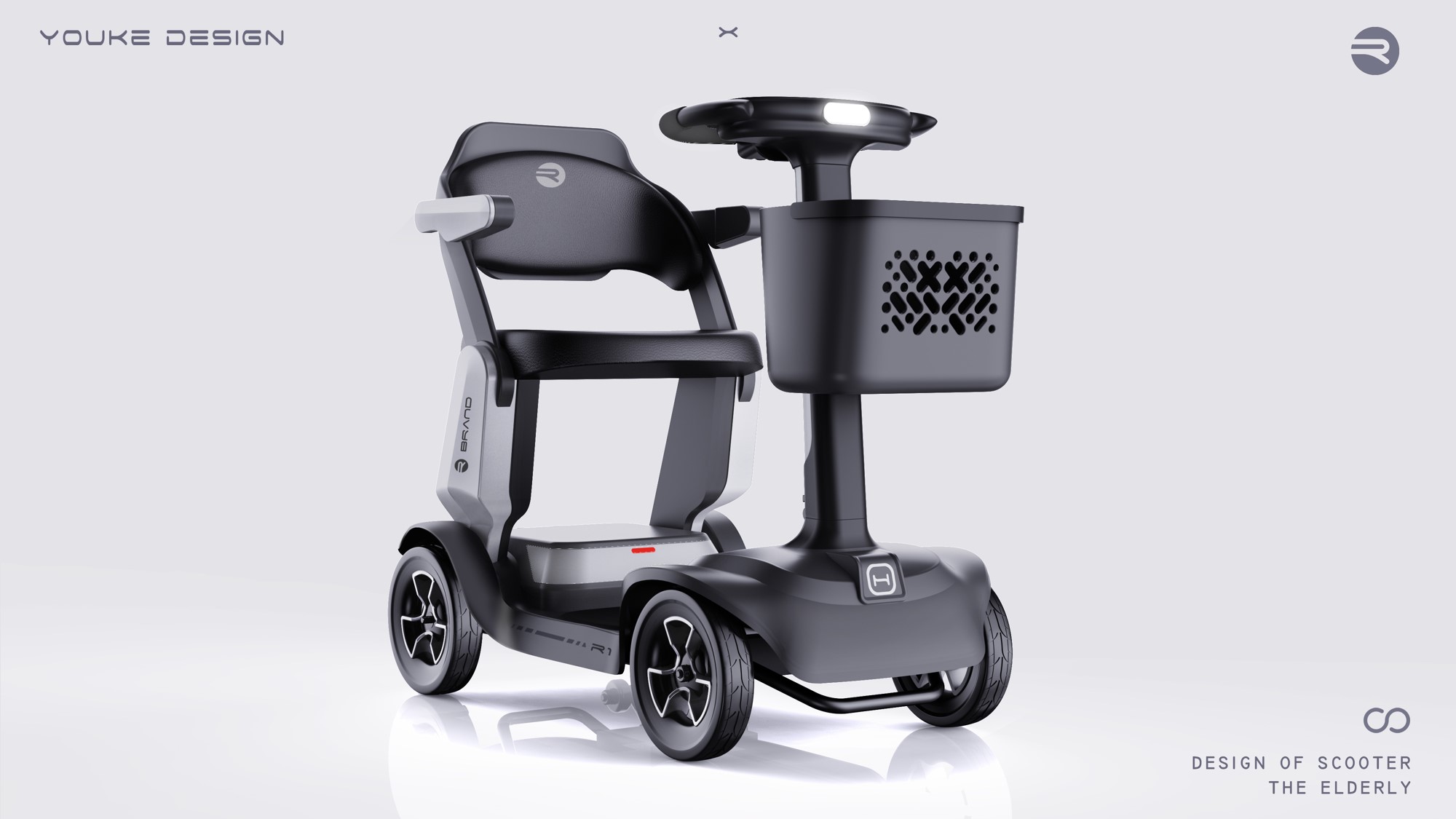 Yongkang Product Design，industrial design，Scooter design，Elderly scooter，Foldable scooter，Good things for city travel，