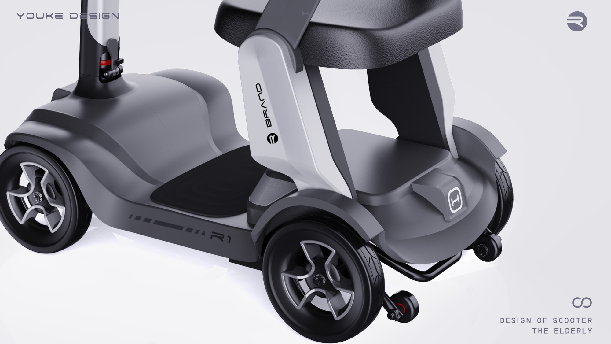 Yongkang Product Design，industrial design，Scooter design，Elderly scooter，Foldable scooter，Good things for city travel，