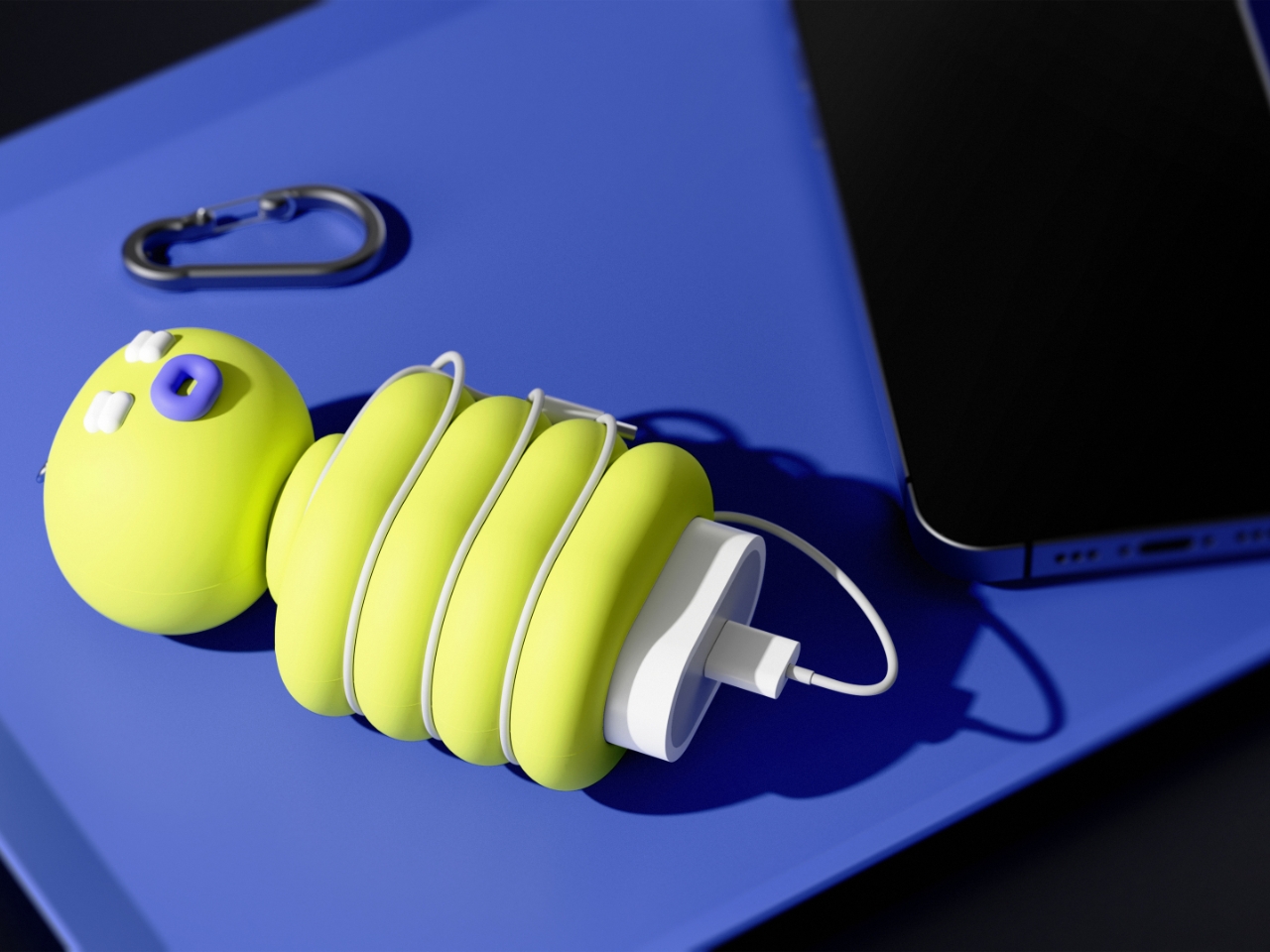 Portable power bank，Pendant-style，EDC，Creative Digital，Cartoon design，