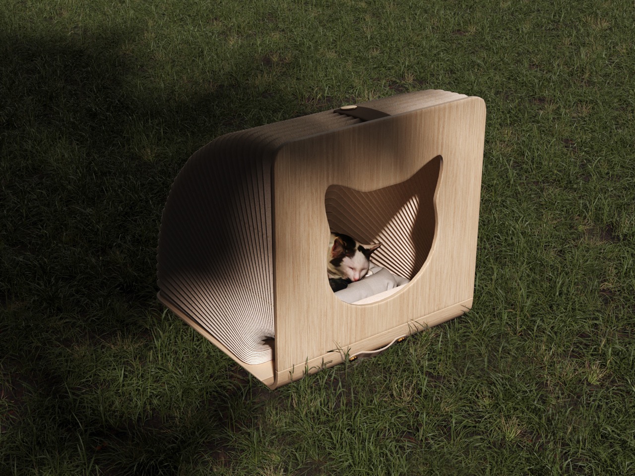 FurBallRetreat，Folding cat nest，organ，Pet Supplies & Pet，Save space，