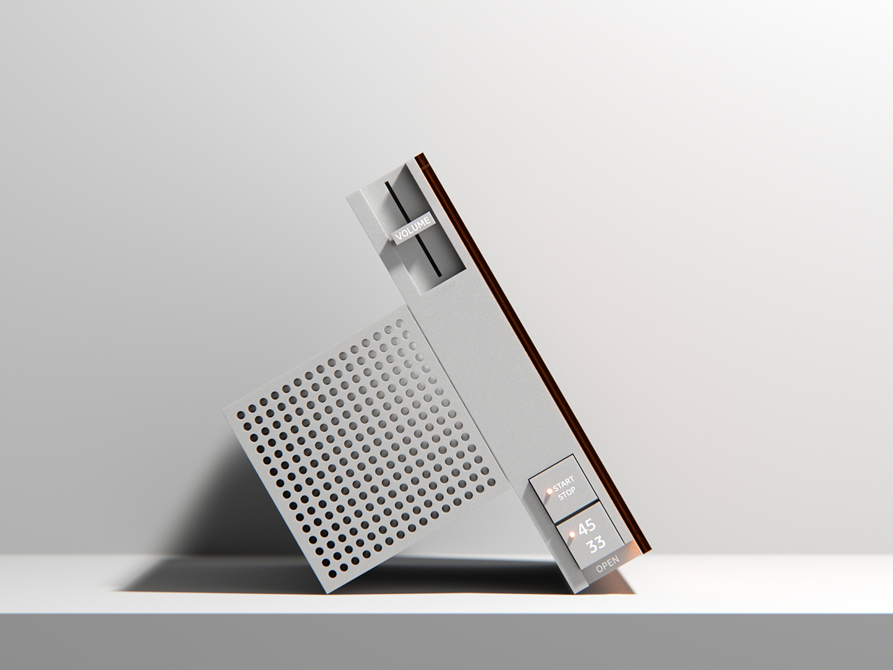 Vinyl record player，Art record player，ID Concept，Wall-mounted phono，sound aesthetics，