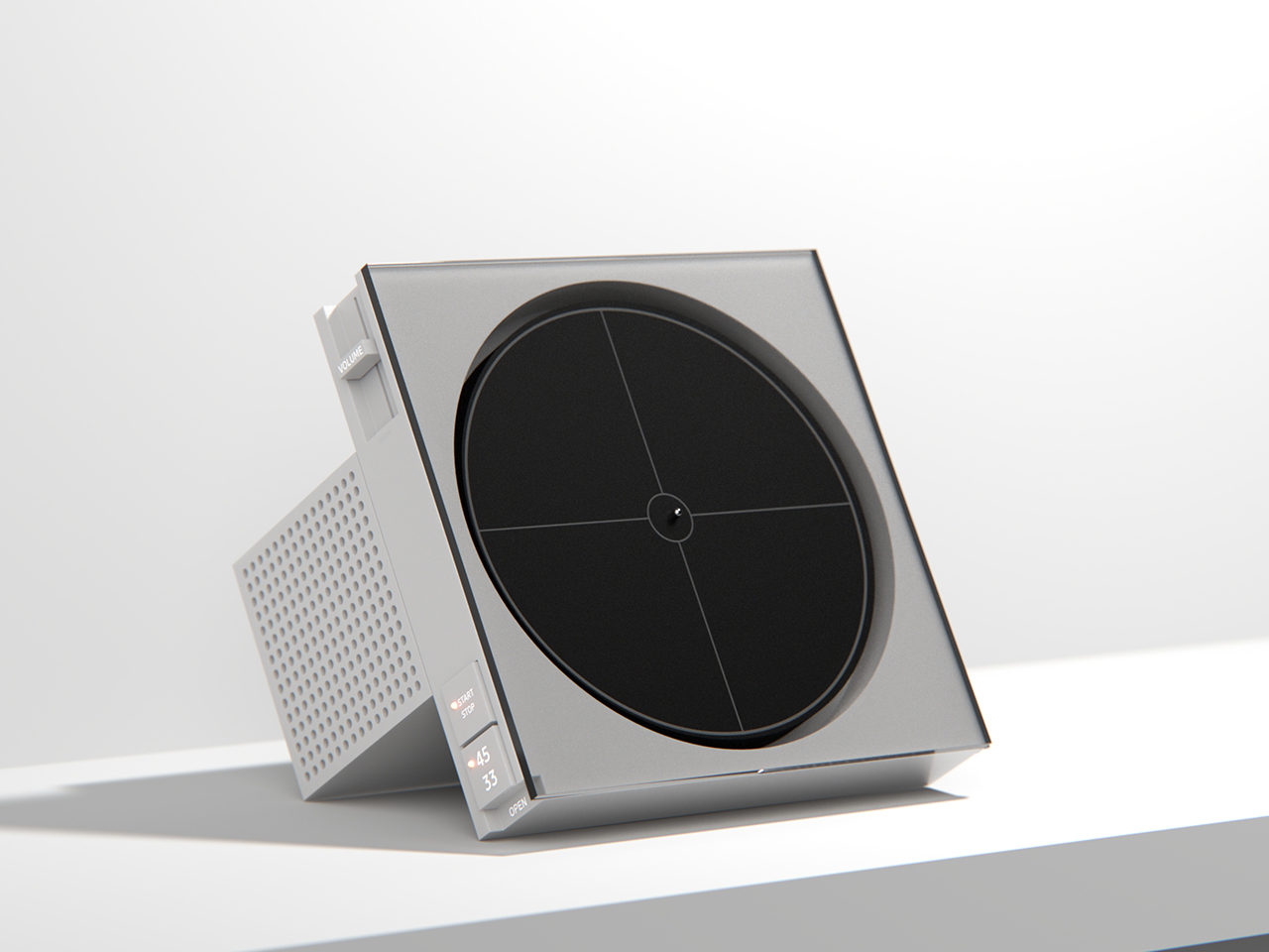 Vinyl record player，Art record player，ID Concept，Wall-mounted phono，sound aesthetics，