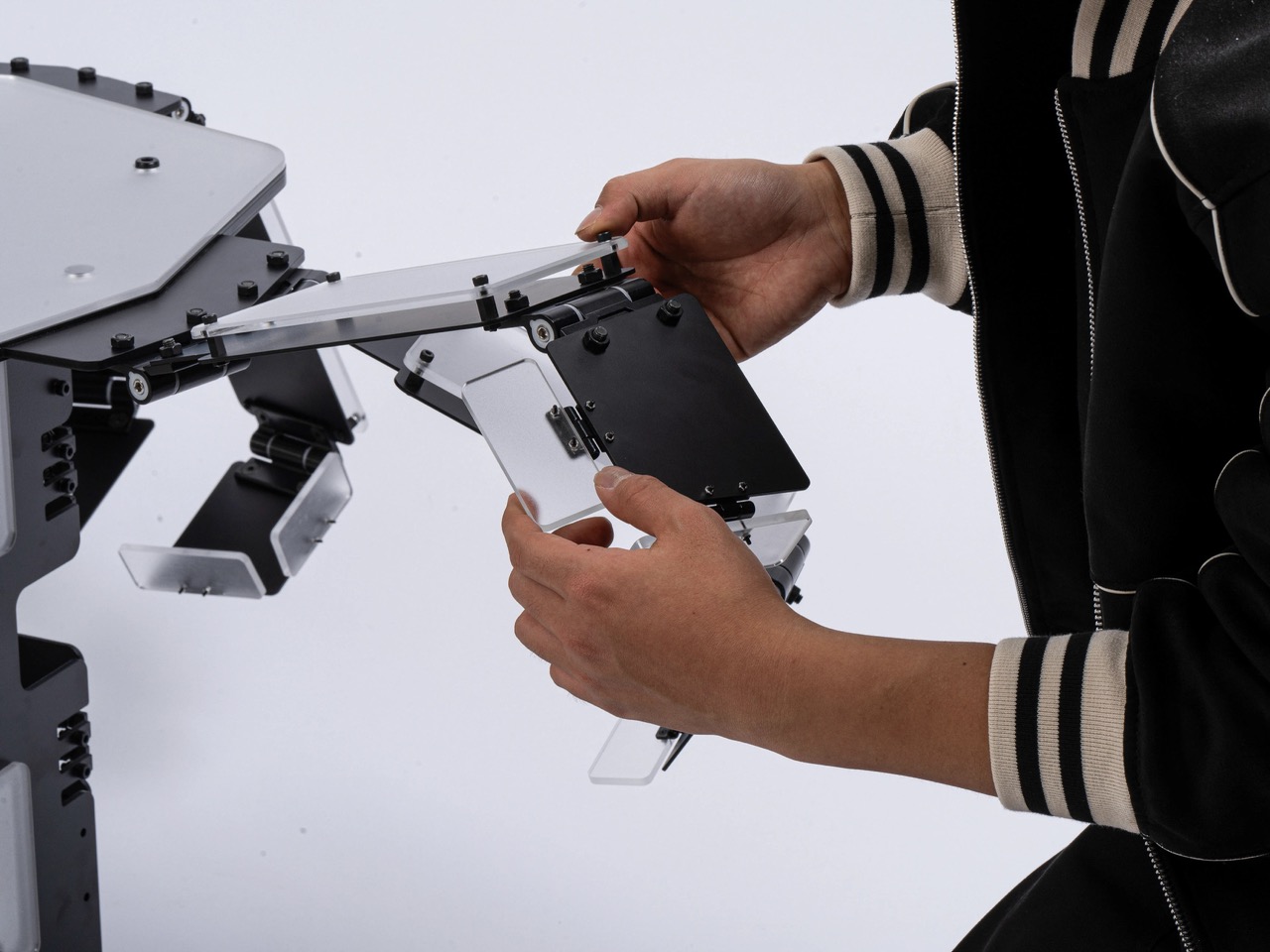 Deformed stool，Folding Side Table，Creative seat，Cyberpunk Furniture，