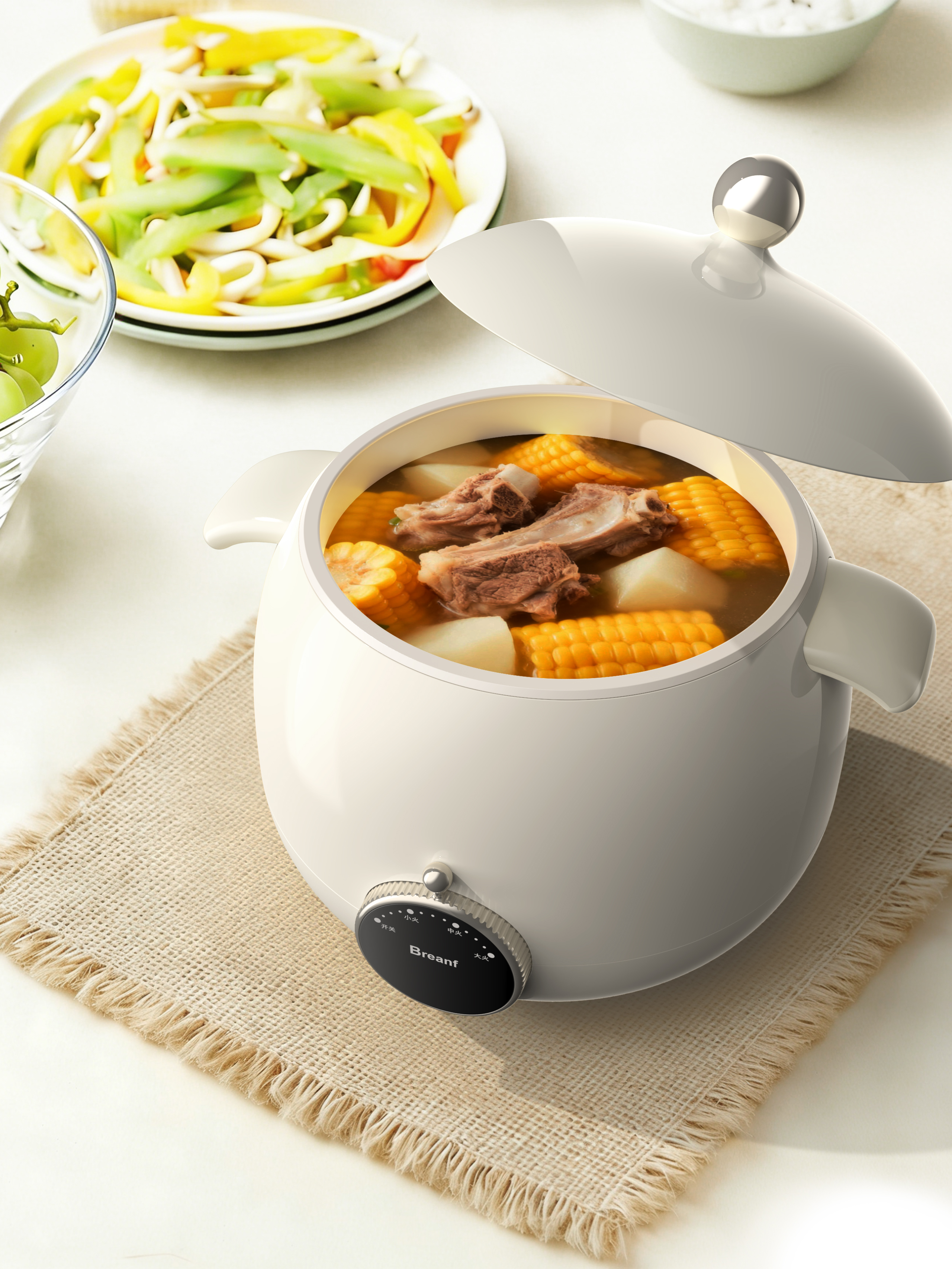 Product Design, Home Appliances, Electric Cooker, Industrial Design, Simple，