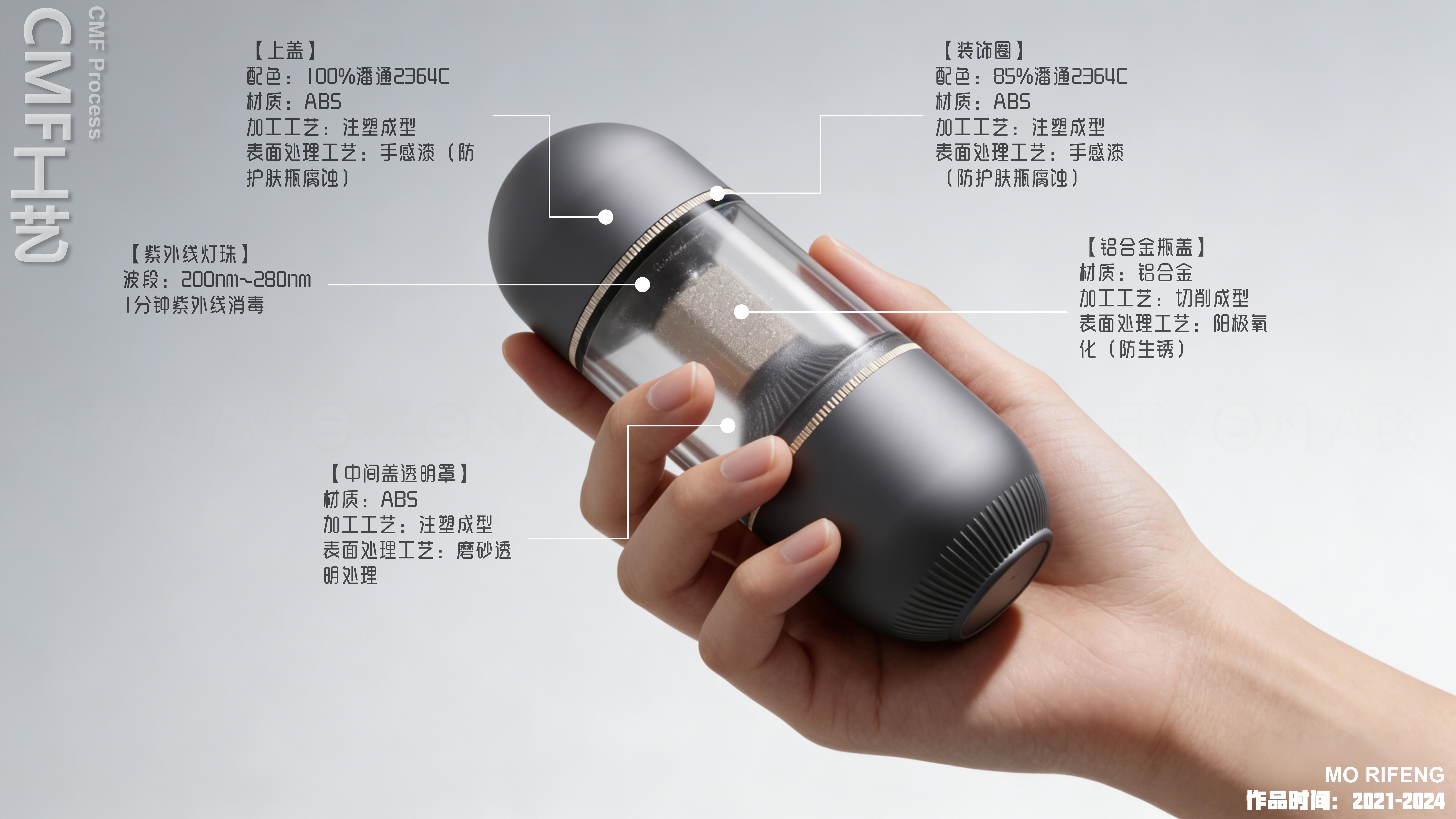 sample reels，Skin care instrument，Render，Appearance design，Skin care bottle，