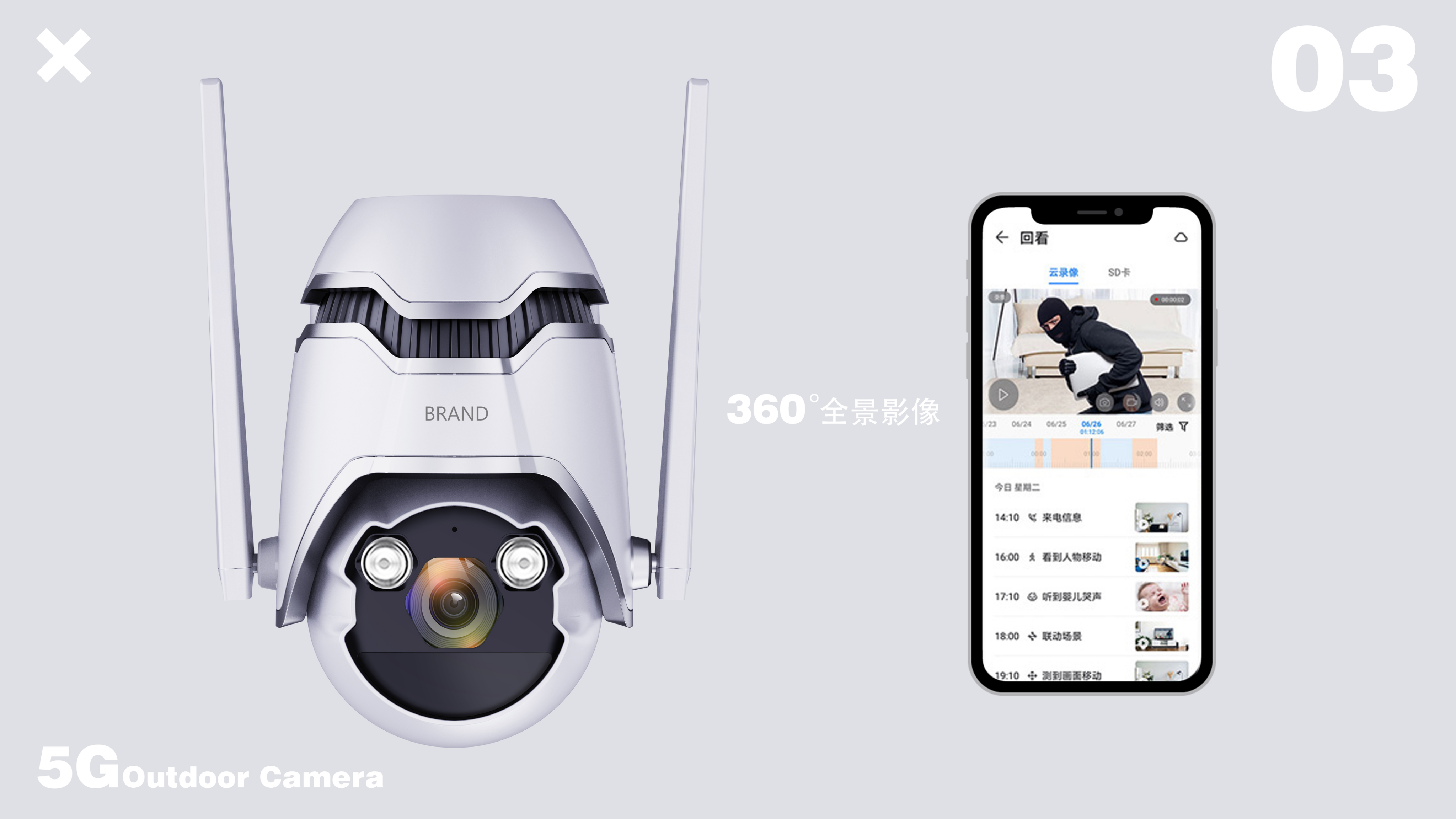 Camera Digital Intelligent Products Solar Energy Design，