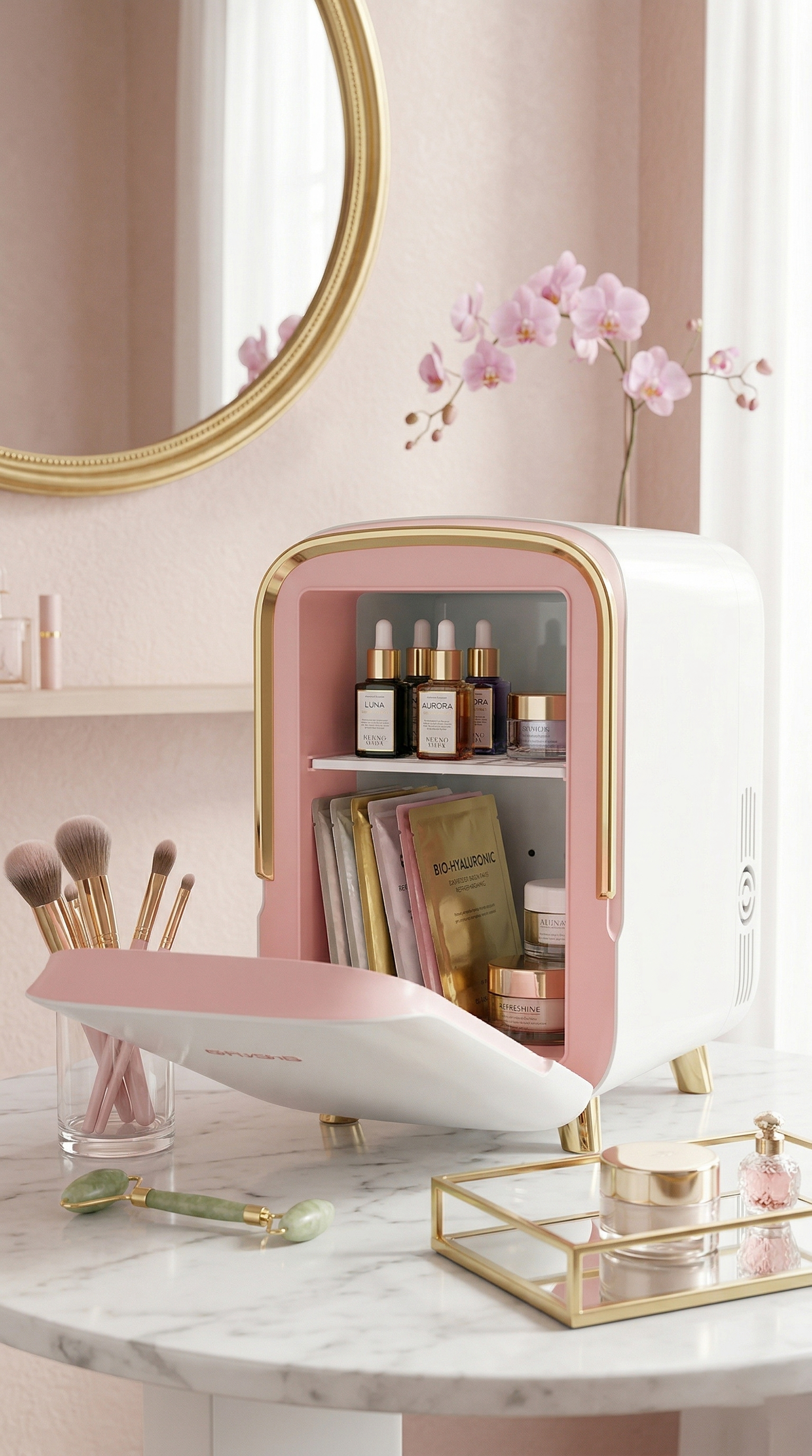 cosmetics refrigerator，small home appliances，Appliance appearance，Beauty Makeup，industrial design，product design，