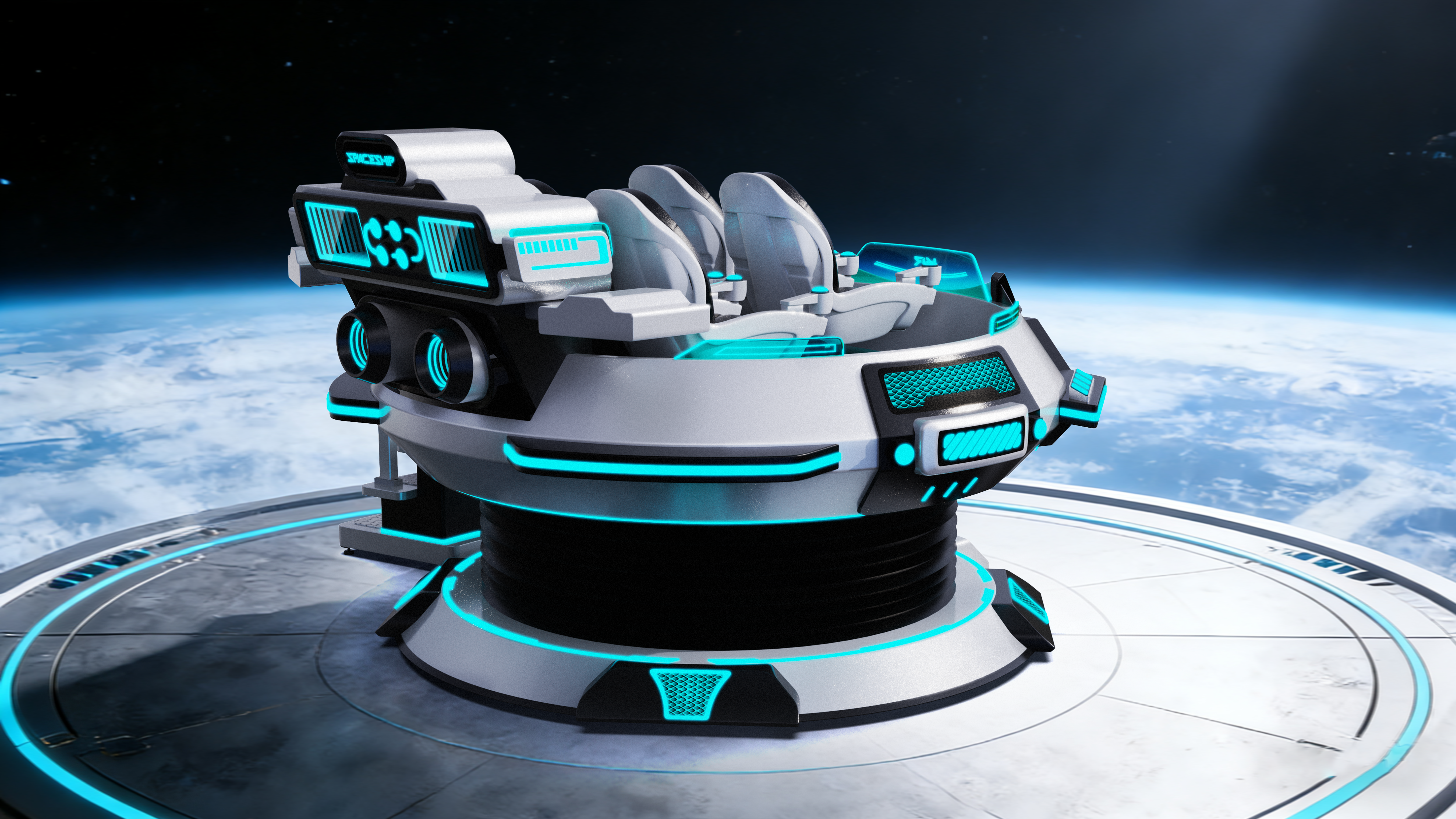 vr，VR equipment，VR game console，Flying saucer，industrial design，Game console design，Game City Game Machine，product design，