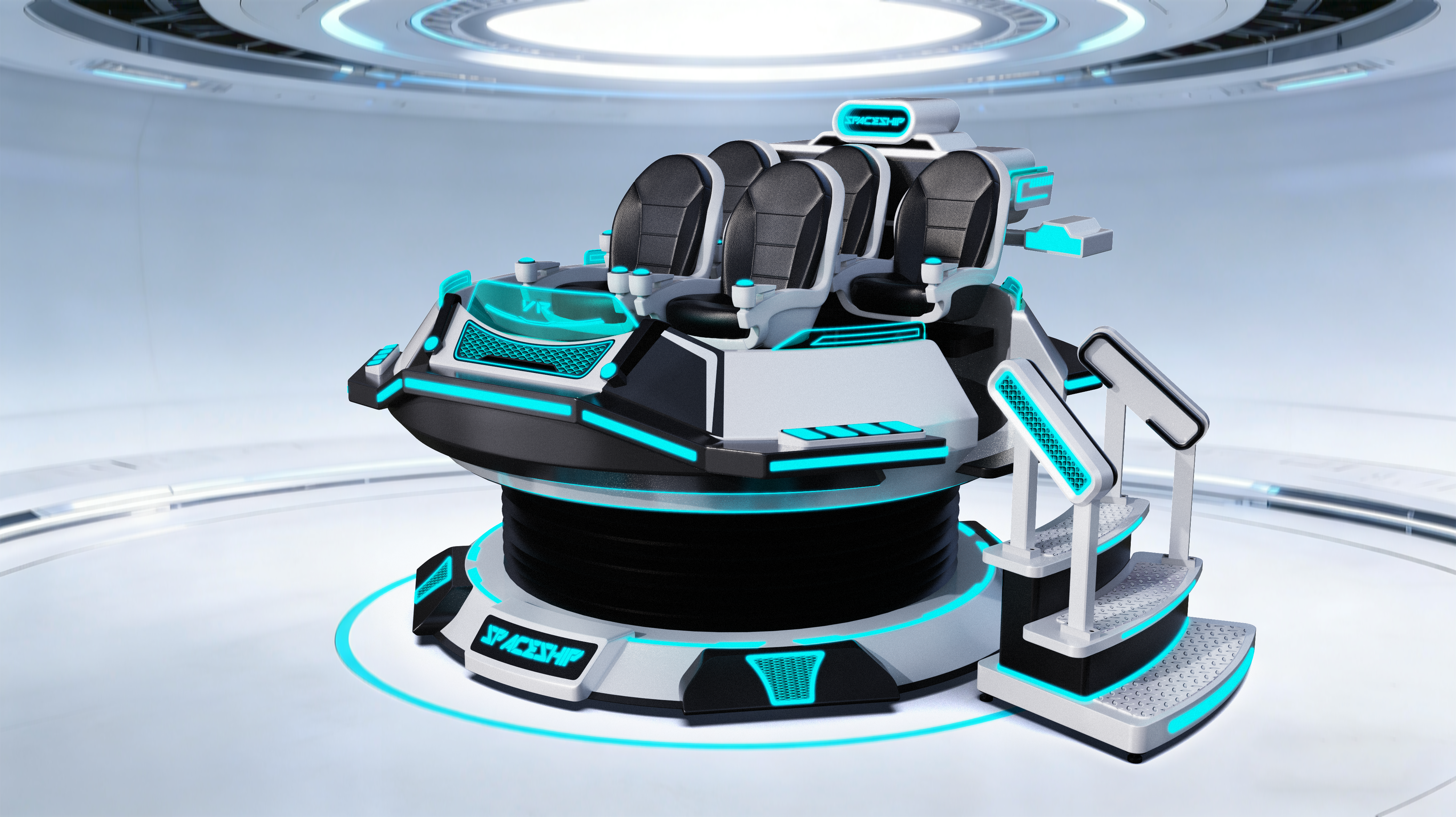 vr，VR equipment，VR game console，Flying saucer，industrial design，Game console design，Game City Game Machine，product design，