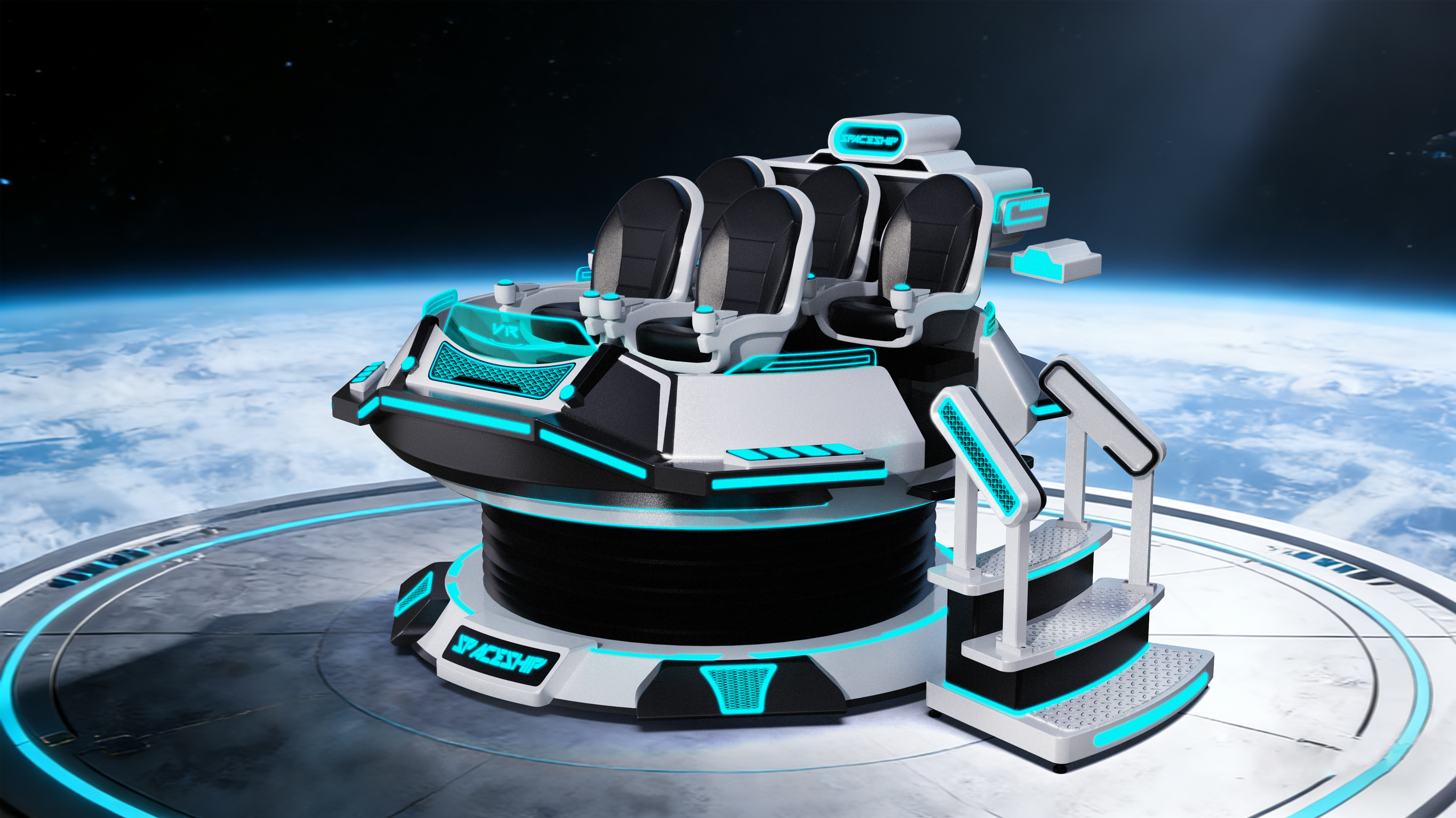 vr，VR equipment，VR game console，Flying saucer，industrial design，Game console design，Game City Game Machine，product design，