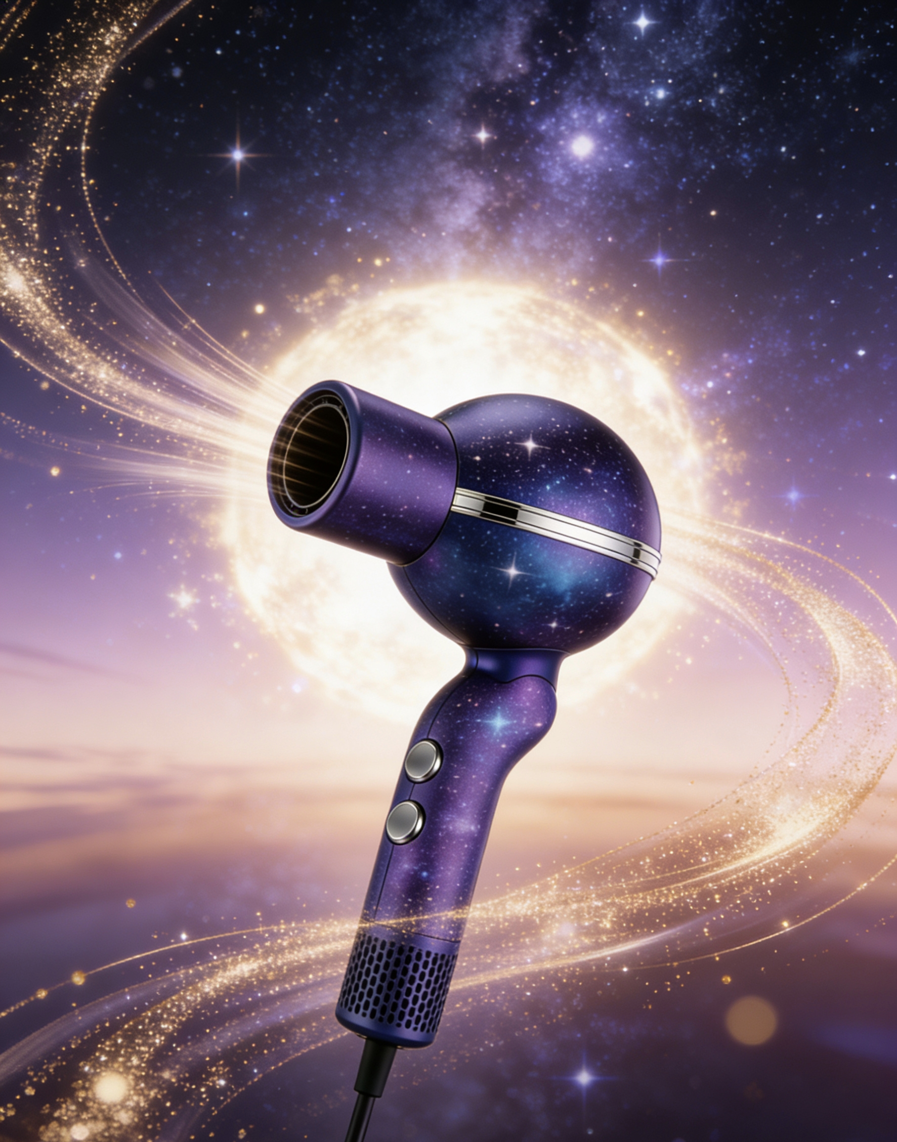 High speed hair dryer，star，starry sky，anion，Temperature-controlled hair care，