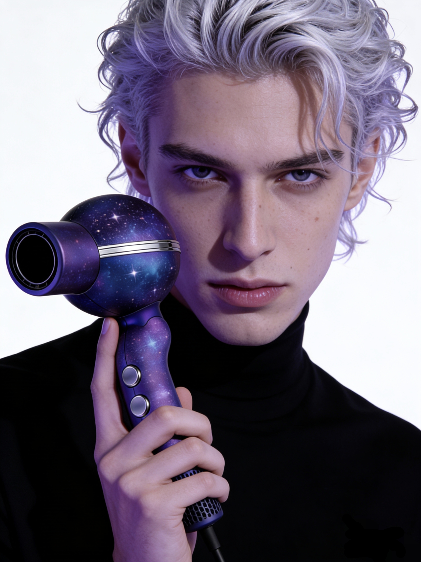 High speed hair dryer，star，starry sky，anion，Temperature-controlled hair care，