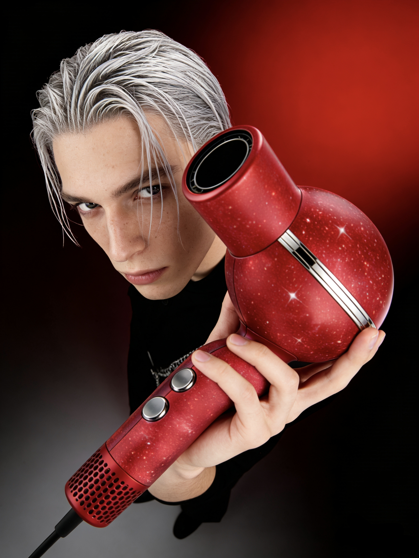 High speed hair dryer，star，starry sky，anion，Temperature-controlled hair care，